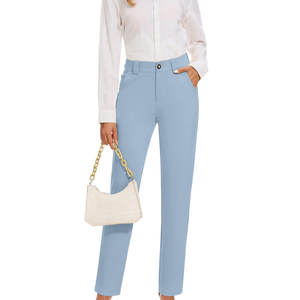 Pantalones Chinos Transpirables Personalizados de Alta Calidad para Mujer, Ajuste Elástico, 100% Algodón, Diseño Único - Product Image 3