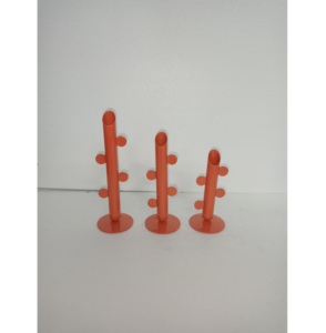 Handmade Metal Candle Holder Orange Color Inspired Nordic Scandinavian Design Eco-Friendly Durable Heat Resistant Christmas Home - Product Image 2