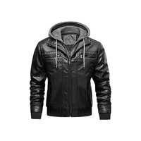 Hiver Nouveau Veste en cuir pour hommes Veste en cuir pour hommes Taille Veste en cuir pour hommes