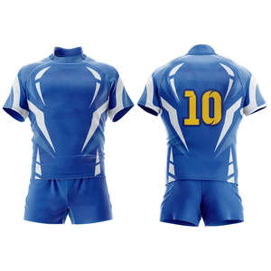 Ensemble de maillot de rugby pour homme 100% polyester respirant, à séchage rapide, évacuant l'humidité, personnalisable, sublimé, écologique - Product Image 6