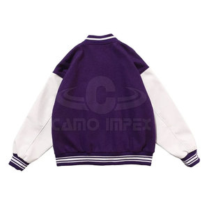 La chaqueta Letterman para hombre más vendida, último diseño en material de lana de algodón con logotipo frontal para invierno - Product Image 2