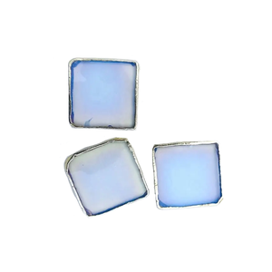 Dessous de verre en cristal cadeau utiliser main faire de la pierre artisanat opalite sous-verres en pierre pour boisson pierre naturelle pierre précieuse de guérison grossiste - Product Image 5