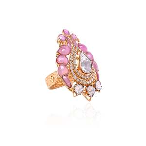 Anillo Fino con Diseño de Pavo Real Bailarín - Product Image 4