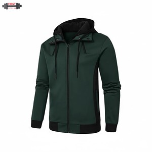ODM/OEM Wholesale Winter Streetwear Men's & Women's Full Zip up Custom Print Logo Front Hoodies Fleece <b>Sweatshirt</b> - Product Image 3