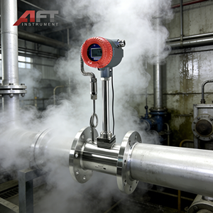 高精度双方向1.6Mpa Modbus一酸化炭素都市ガス食品産業用渦流式蒸気流量計 - Product Image 1