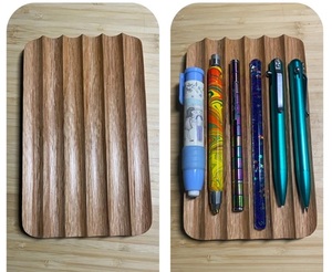 Bandeja de bolígrafo de madera de alta calidad de alta demanda, rotulador, escritorio de almacenamiento de lápices, nuevo perfecto para accesorios de oficina en casa y forma rectangular - Product Image 4