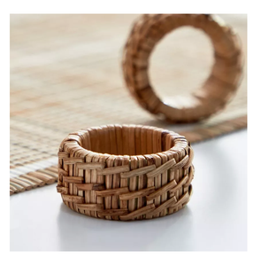 Rond de serviette fait à la main nouveau Design artisanat fournisseur personnalisé couleur rotin ronds de serviette Table décorer utilisé - Product Image 5