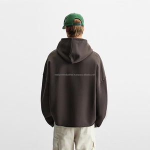 Unisex Custom Logo Pullover Tech <b>Fleece</b> Cotton <b>Hoodie</b> Plus Size OEM Winter Heavyweight Men's <b>Oversized</b> Hoodies Embroidered - Product Image 5