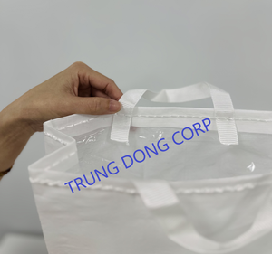 Sacs stratifiés tissés en PP BOPP avec doublure en PE et poignée en ficelle Usine du Vietnam pour l'exportation d'emballages alimentaires d'engrais pour aliments pour riz - Product Image 3