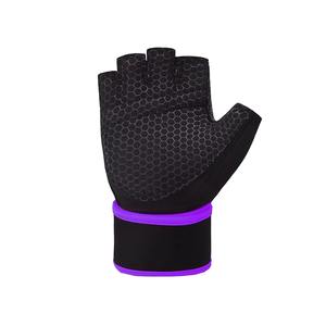 Gants de sport en microfibre en gros avec protection complète de la paume et sangle de poignet réglable pour la musculation, la salle de sport, l'entraînement physique - Product Image 5