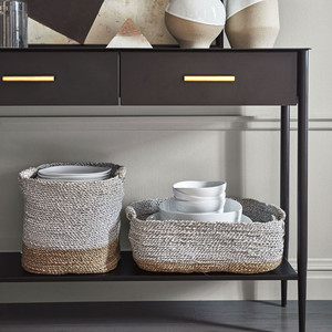 Panier de rangement tissé en jonc de mer multi-taille en gros avec cadre en métal nouveau design au Vietnam meilleur prix - Product Image 3