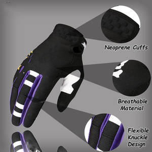 Guantes de Cuero para Motociclismo, Transpirables y Flexibles, Ajuste Seguro, Alto Rendimiento - Product Image 2