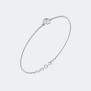 0.75CTW Round Cut Bezel Set Diamond Station Bracelet Lab Grown Diamond D E F Color VVS VS <b>Gold</b> White <b>Rose</b> <b>Gold</b> Women Jewelry - Product Image 5