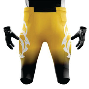 Uniforme de football pour hommes Ensemble maillot et pantalon de football américain personnalisé pour hommes Vêtements de sport d'équipe en sergé sublimés respirants - Product Image 6