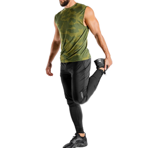 Camiseta sin mangas de algodón con estampado de verano para hombre, ropa de gimnasio de secado rápido, transpirable, con cuello en V, personalizable, deportes Umsomu de alta calidad - Product Image 3