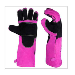 Industrial Thermal Resistant Welding Working <b>Gloves</b> Reinforced <b>Finger</b> Safety Welding Working <b>Gloves</b> - Product Image 1