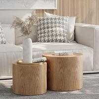 Ensemble table basse centrale en bois MDF au design géométrique de luxe moderne table d'appoint blanche pour la maison salon prête à expédier