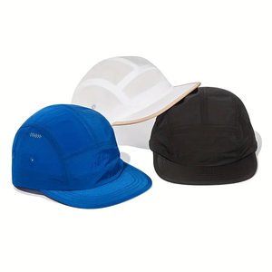 Gorra de béisbol de nailon de secado rápido con logotipo estampado de bloques de color-Sombrero informal ligero Lavable a mano para hombres, mujeres, adolescentes - Product Image 3