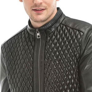 Veste en cuir pour homme de haute qualité pour l'hiver, en cuir de vache, manches longues, imperméable, respirante, logo sur le devant, dernier design pour une utilisation en extérieur - Product Image 4