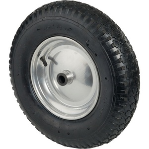 Roue pneumatique BS ROLLEN 400 mm avec roulement à billes, capacité de charge 200 kg, profil rainuré, roue de rechange pour pivotants - Product Image 1
