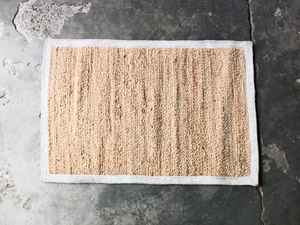 Tapis et moquette rectangulaires à motif floral moderne, en jute et coton tressé, antidérapant, antibactérien, écologique, adapté aux animaux domestiques, fabriqué à la machine - Product Image 4