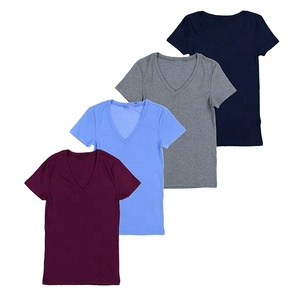 เสื้อยืดผู้ชายแฟชั่นคุณภาพสูง คอวี แขนสั้น สไตล์ลำลอง ผ้าฝ้าย/โพลีเอสเตอร์ 100% สีพื้น แห้งเร็ว น้ำหนัก 220 กรัม ทรงเหลี่ยม - Product Image 1