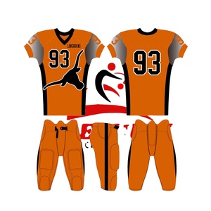 Uniformes de Fútbol Americano Personalizados para Adultos, Cortos, 100% Poliéster, Transpirables, Impresión por Sublimación, Venta al Por Mayor, Precio Económico, Diseño Personalizado - Product Image 1