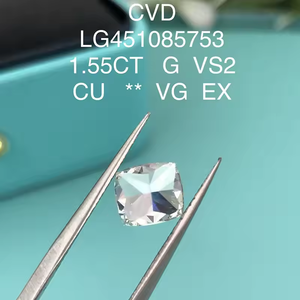 เพชร D สี 1-3 กะรัต ความสะอาด VVS VS ทรงรี คุณภาพการเจียระไนเยี่ยม เพชรเลี้ยงในห้องปฏิบัติการ พร้อมใบรับรอง IGI - Product Image 3