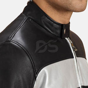 Veste en cuir de vache tendance pour hommes pour la saison hivernale Sorties décontractées Finition lisse Légère Respirante Écologique Séchage rapide - Product Image 6