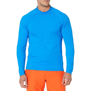 Men's High Quality Polyester/Spandex Sports Compression <b>Long</b> <b>Sleeve</b> Shirt Custom Logo Anti-Wrinkle Anti-Shrink Rash Guard - Product Image 1