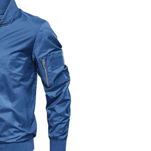 Veste bomber légère pour homme, meilleur design, vente en gros, couleur unie, longue, respirante, pour la saison hivernale, service OEM - Product Image 2