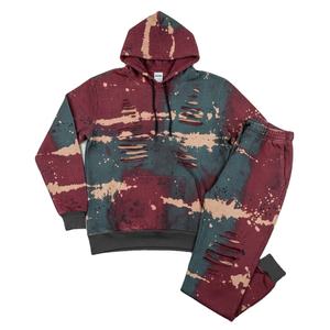 Dernier design, survêtement personnalisé en molleton de coton léger, tie-dye délavé, logo personnalisé, vente en gros, logo personnalisé - Product Image 4