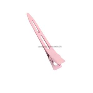 Pinza de Pelo de Acero Inoxidable Color Oro Rosa de Alta Calidad en Oferta, Pinza de Cocodrilo Sin Dientes de 4.5cm, Color Personalizado, Extensión de 3.5cm/4cm/5cm - Product Image 1