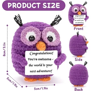 Muñeca de Ganchillo Morada Personalizable para Decoración Navideña, Venta Directa de Fábrica al por Mayor para Todos - Product Image 3
