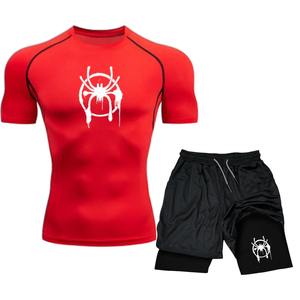 Ensembles de t-shirts d'entraînement de gymnastique de qualité supérieure Ensemble de chemises courtes respirantes d'été Ensemble de shorts imprimés par sublimation 3D pour hommes - Product Image 1