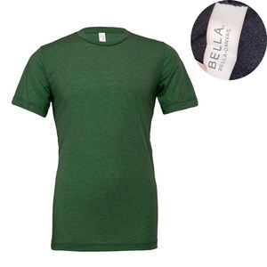 Camisetas Heather Gray Tri-Blend Bella Canvas, Cuello Redondo Cómodo, Camiseta de Jersey Suave y Ajustada - Product Image 3