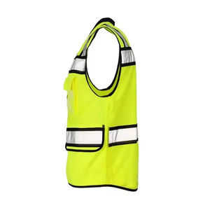 Gilet de travail réfléchissant de haute qualité pour hommes, vêtement de sécurité haute visibilité, gilet de sécurité routier avec logo personnalisable, gilet de travail - Product Image 3