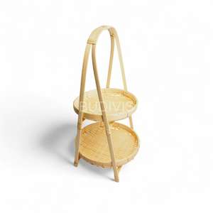 Panier ou plateau à fruits en bambou en gros, panier de rangement pour fruits en bambou tressé, organisateur naturel pour comptoir de cuisine - Product Image 4