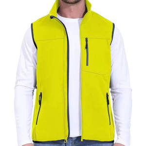Gilet softshell de haute qualité, logo personnalisé, col montant, respirant, séchage rapide, résistant à l'eau, vêtement d'hiver, gilet softshell pour homme - Product Image 5