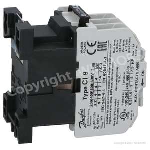 Contactor Danfoss CI 9 4,0kW 22V/50Hz 26V/60 Hz 037H4021.15 - Product Image 3