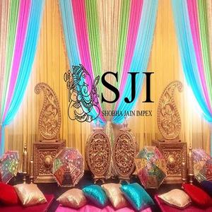 Candelabro colgante de fibra para decoración Accesorios de fibra de boda para decoraciones - Product Image 3