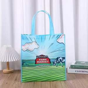 Haute qualité coloré bleu grand promotionnel réutilisable PP tissé laminé Shopping fourre-tout bâche sac de rangement HM Export Co - Product Image 5