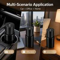 Diffuseur d'arômes intelligent pour voiture, design minimaliste, grande capacité de réservoir d'huile, brume nano ultrasonique, démarrage et arrêt automatiques pour la maison