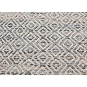 พรมขนสัตว์และวิสโคสสีน้ำเงินแบบทอเรียบ ลายเรขาคณิต สำหรับใช้ในบ้าน-ADWV-13047 - Product Image 3