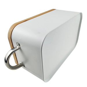 Contenedor de almacenamiento de pan multiusos de estilo retro de Venta caliente para pan con madera y metal - Product Image 5