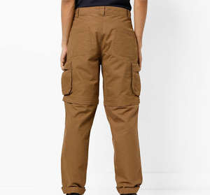 Pantalones Cargo Casuales para Hombre, Logotipo Personalizado Bordado, 100% Lona de Algodón, Transpirables, de Secado Rápido, Ligeros, con Cierre de Cordón Lateral - Product Image 3