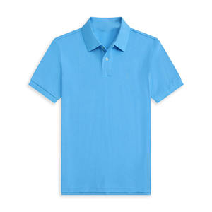 Polos à manches courtes en coton pour hommes, coupe ajustée, style sport classique avec col décontracté, polos tendance 100% coton pour hommes - Product Image 5