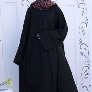 Nouvelle collection 2025 : Abaya musulmane décontractée et moderne de haute qualité, anti-UV, respirante, légère, séchage rapide, en polyester/coton, toutes tailles - Product Image 1