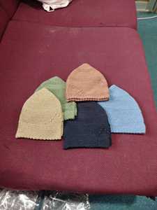 Exportación ordenada nueva tendencia ganchillo musulmán oración sombrero Kufi hombres mujeres calavera tejer gorros Islam Kufi sombreros para hombres de BD - Product Image 4