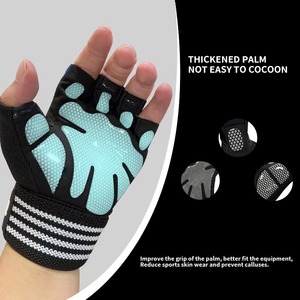 Gants de musculation pour hommes en néoprène à demi-doigts pour le yoga, les activités sportives de plein air, antidérapants, avec dos en maille pour le cyclisme - Product Image 4